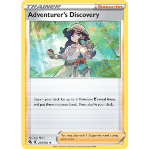 Adventurer's Discovery 224/264 Pokemon TCG Sword & Shield Fusion Strike