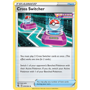 Cross Switcher 230/264 Pokemon TCG Sword & Shield Fusion Strike