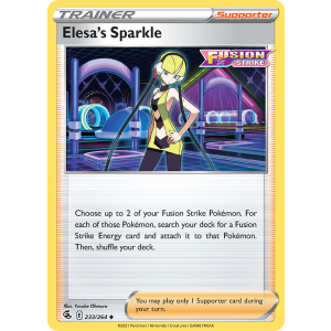 Elesa's Sparkle 233/264 Pokemon TCG Sword & Shield Fusion Strike