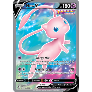 Rare Ultra Mew V 250/264 Pokemon TCG Sword & Shield Fusion Strike