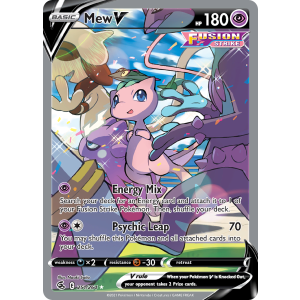 Rare Ultra Mew V 251/264 Pokemon TCG Sword & Shield Fusion Strike