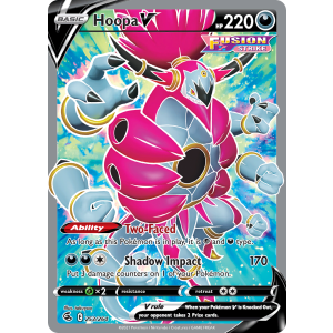 Rare Ultra Hoopa V 253/264 Pokemon TCG Sword & Shield Fusion Strike