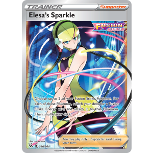 Rare Ultra Elesa's Sparkle 260/264 Pokemon TCG Sword & Shield Fusion Strike