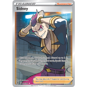 Rare Ultra Sidney 264/264 Pokemon TCG Sword & Shield Fusion Strike