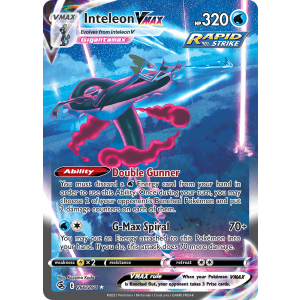 Rare Rainbow Inteleon VMAX 266/264 Pokemon TCG Sword & Shield Fusion Strike