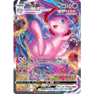 Rare Rainbow Mew VMAX 269/264 Pokemon TCG Sword & Shield Fusion Strike