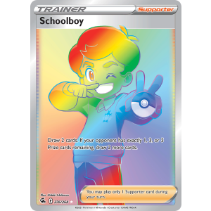 Rare Rainbow Schoolboy 276/264 Pokemon TCG Sword & Shield Fusion Strike