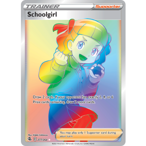 Rare Rainbow Schoolgirl 277/264 Pokemon TCG Sword & Shield Fusion Strike