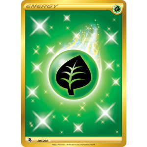 Rare Secret Grass Energy 283/264 Pokemon TCG Sword & Shield Fusion Strike