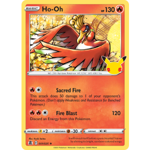 Ho-Oh 1/25 Pokemon TCG Sword & Shield Celebrations