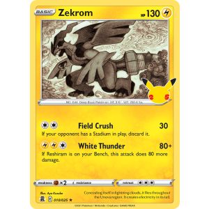 Zekrom 10/25 Pokemon TCG Sword & Shield Celebrations