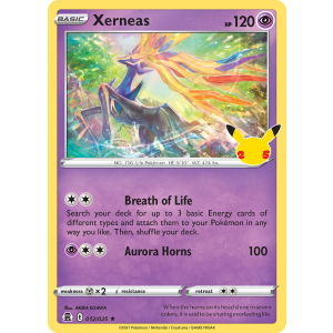 Xerneas 12/25 Pokemon TCG Sword & Shield Celebrations