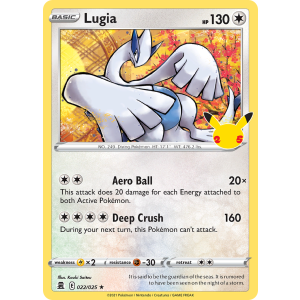 Lugia 22/25 Pokemon TCG Sword & Shield Celebrations