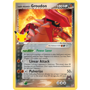 Classic Collection Team Magma's Groudon 9/25 Pokemon TCG Sword & Shield Celebrations: Classic Collection