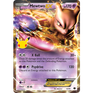 Classic Collection Mewtwo-EX 54/25 Pokemon TCG Sword & Shield Celebrations: Classic Collection