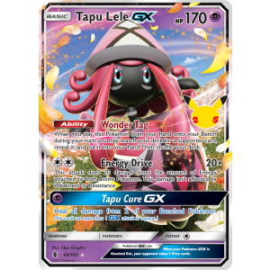 Classic Collection Tapu Lele-GX 60/25 Pokemon TCG Sword & Shield Celebrations: Classic Collection