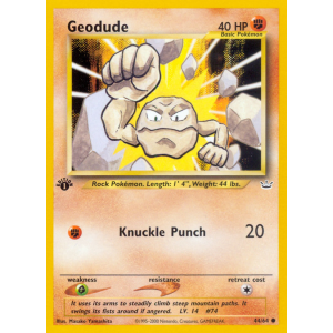 Geodude 44/64 Pokemon TCG Neo Neo Revelation