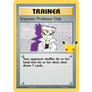 Classic Collection Imposter Professor Oak 73/25 Pokemon TCG Sword & Shield Celebrations: Classic Collection