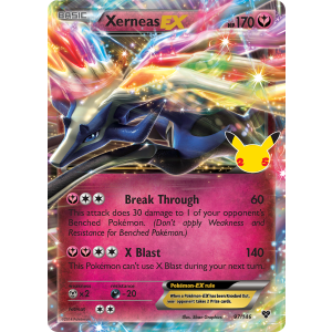 Classic Collection Xerneas-EX 97/25 Pokemon TCG Sword & Shield Celebrations: Classic Collection