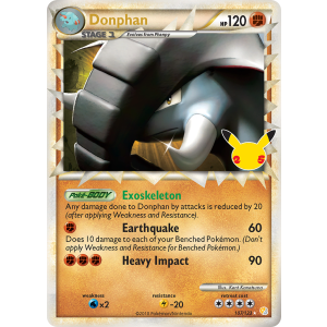 Classic Collection Donphan 107/25 Pokemon TCG Sword & Shield Celebrations: Classic Collection