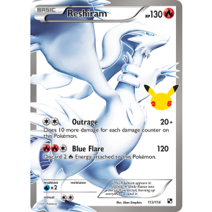 Classic Collection Reshiram 113/25 Pokemon TCG Sword & Shield Celebrations: Classic Collection