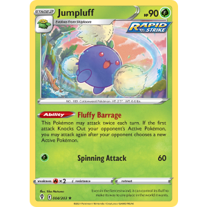 Rare Holo Jumpluff 4/203 Pokemon TCG Sword & Shield Evolving Skies