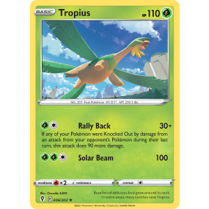 Tropius 6/203 Pokemon TCG Sword & Shield Evolving Skies