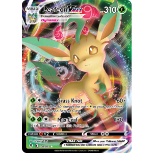 Rare Holo VMAX Leafeon VMAX 8/203 Pokemon TCG Sword & Shield Evolving Skies