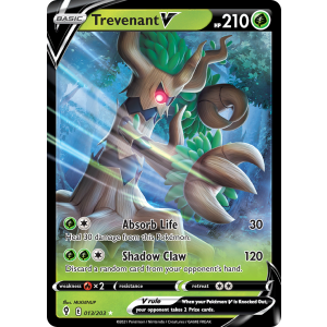 Rare Holo V Trevenant V 13/203 Pokemon TCG Sword & Shield Evolving Skies