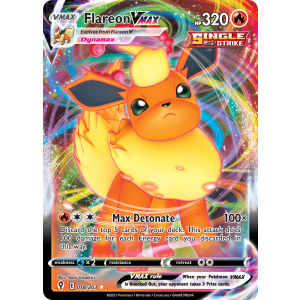 Rare Holo VMAX Flareon VMAX 18/203 Pokemon TCG Sword & Shield Evolving Skies