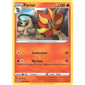 Pyroar 23/203 Pokemon TCG Sword & Shield Evolving Skies