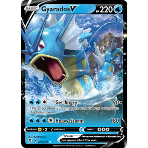 Rare Holo V Gyarados V 28/203 Pokemon TCG Sword & Shield Evolving Skies