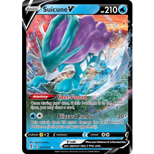 Rare Holo V Suicune V 31/203 Pokemon TCG Sword & Shield Evolving Skies