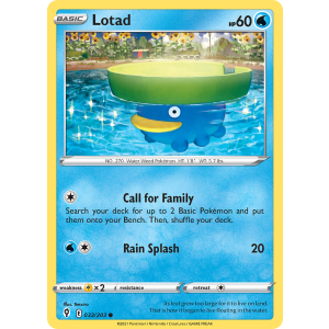 Lotad 32/203 Pokemon TCG Sword & Shield Evolving Skies