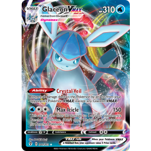 Rare Holo VMAX Glaceon VMAX 41/203 Pokemon TCG Sword & Shield Evolving Skies