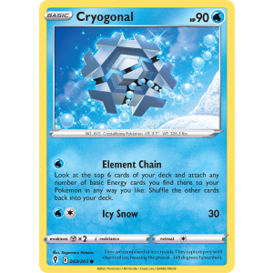 Cryogonal 43/203 Pokemon TCG Sword & Shield Evolving Skies