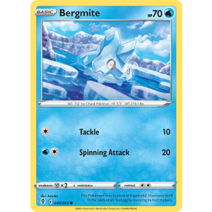 Bergmite 44/203 Pokemon TCG Sword & Shield Evolving Skies