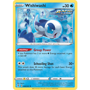 Wishiwashi 46/203 Pokemon TCG Sword & Shield Evolving Skies