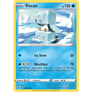 Eiscue 47/203 Pokemon TCG Sword & Shield Evolving Skies