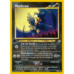 Murkrow 46/64 Pokemon TCG Neo Neo Revelation