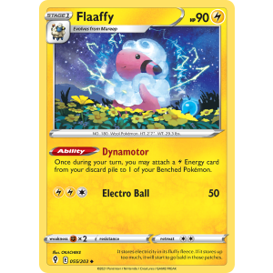 Flaaffy 55/203 Pokemon TCG Sword & Shield Evolving Skies