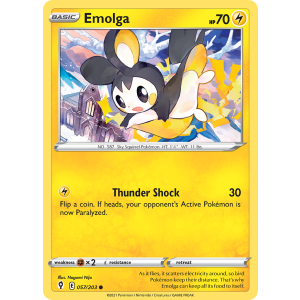 Emolga 57/203 Pokemon TCG Sword & Shield Evolving Skies