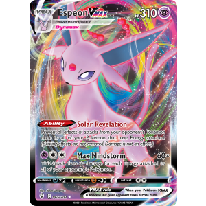 Rare Holo VMAX Espeon VMAX 65/203 Pokemon TCG Sword & Shield Evolving Skies