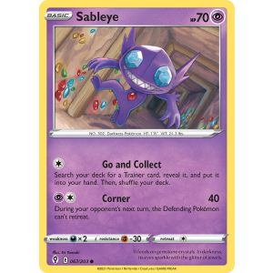 Sableye 67/203 Pokemon TCG Sword & Shield Evolving Skies