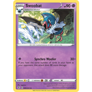 Swoobat 69/203 Pokemon TCG Sword & Shield Evolving Skies