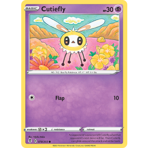 Cutiefly 78/203 Pokemon TCG Sword & Shield Evolving Skies