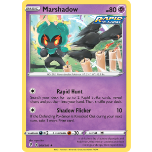 Rare Holo Marshadow 80/203 Pokemon TCG Sword & Shield Evolving Skies