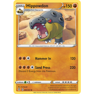 Hippowdon 85/203 Pokemon TCG Sword & Shield Evolving Skies