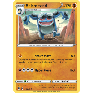 Seismitoad 90/203 Pokemon TCG Sword & Shield Evolving Skies