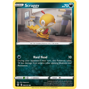 Scraggy 98/203 Pokemon TCG Sword & Shield Evolving Skies